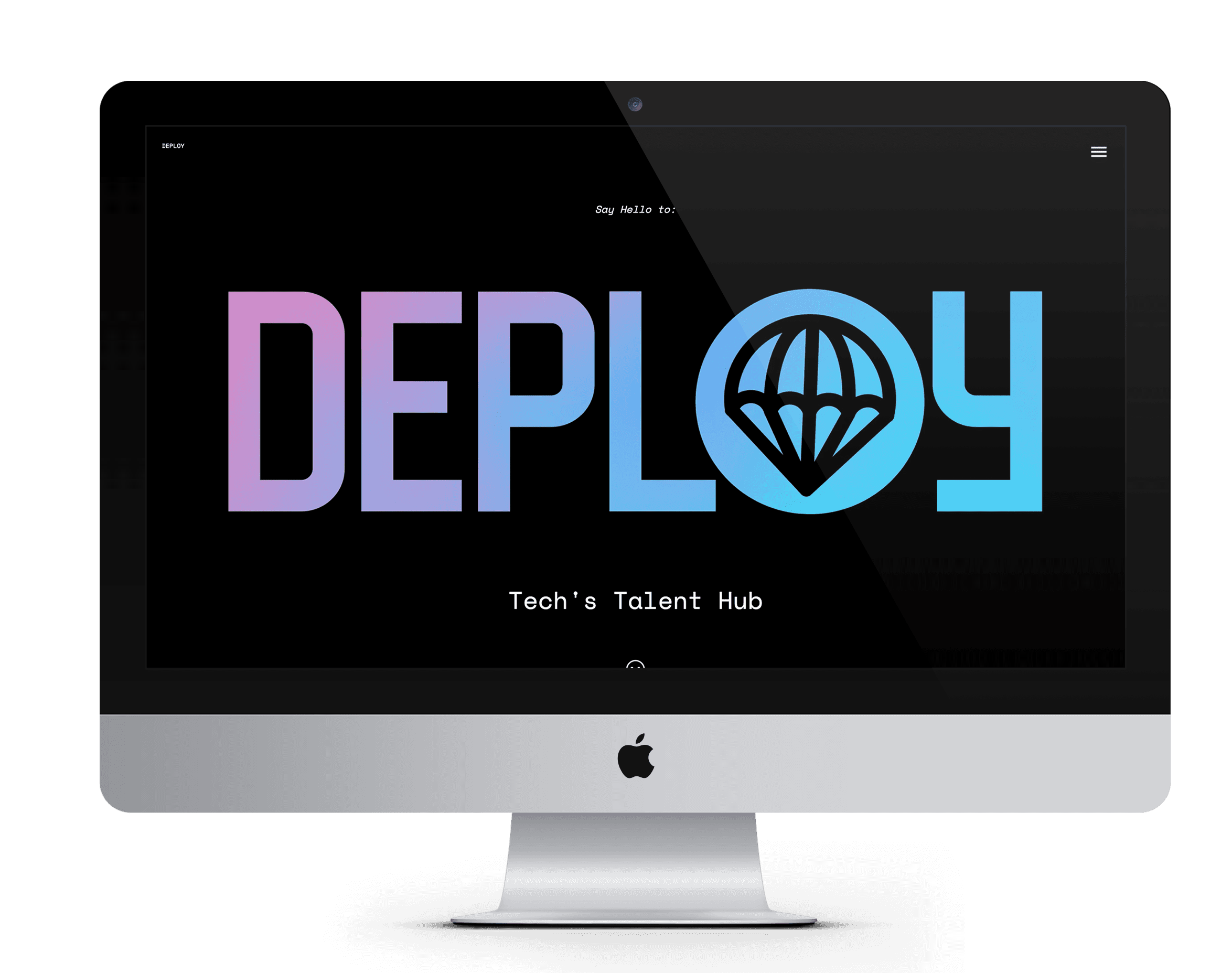 Studio Desktop mockup of Deploy site.